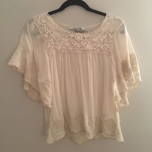 Forever 21 Floral Stitch Top